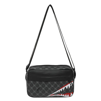 Creative Shark Mouth Crossbody Bag, Simple Coin Purse, Casual Fashion Mobile Phone Bag, Small Square Shoulder Purse