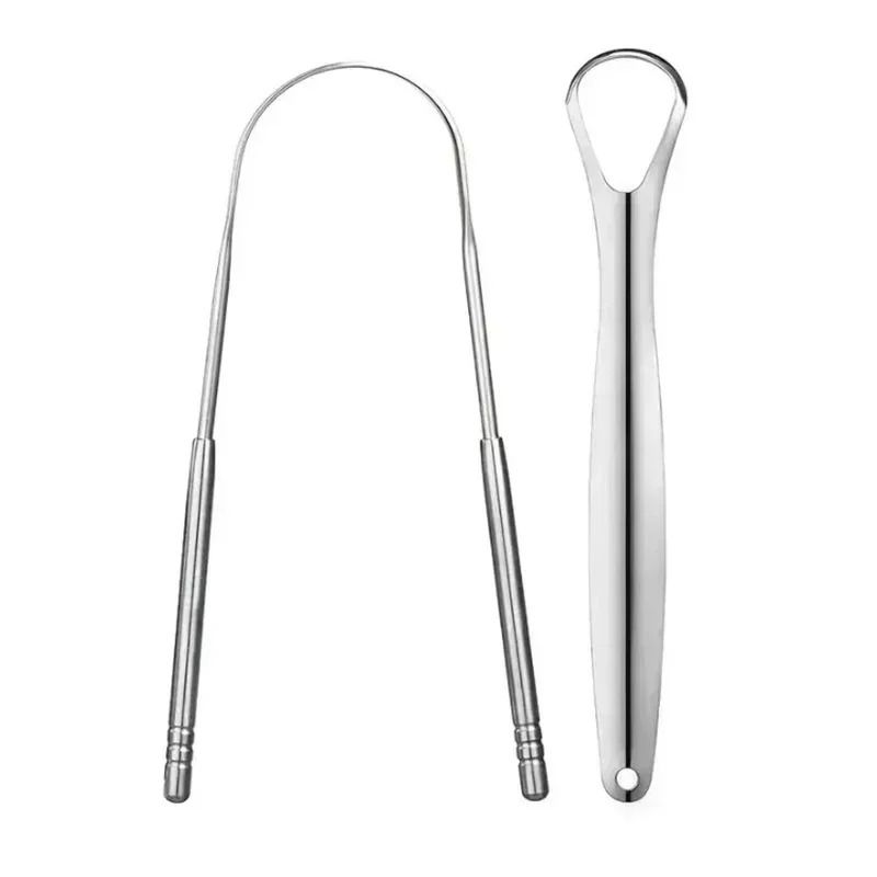 Reusable Stainless Steel Tongue Scraper For Oral Hygiene And Fresh Breath 8