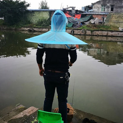 Hands-Free Outdoor Umbrella Hat for Sun and Rain Protection