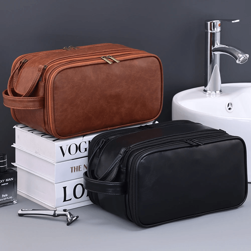 Waterproof PU Travel Hanging Toiletry Bag Multi Pocket Organizer for Women and Men