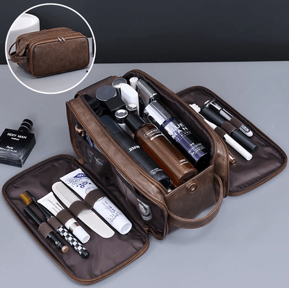 Waterproof PU Travel Hanging Toiletry Bag Multi Pocket Organizer For Women And Men 5