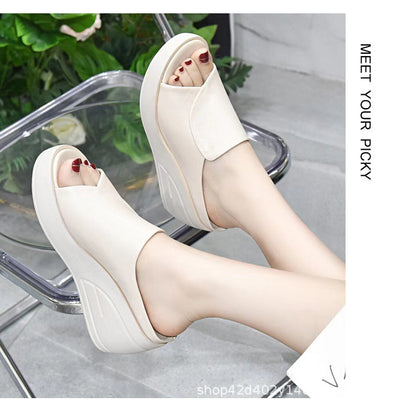 Wedge Platform Open Toe Womens Orthopedics Sandals Thick Bottom Beach High Heels Slides For AllDay  6