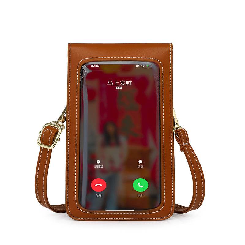 Fashionable Vertical Style Small Bag for Women, Touchscreen Phone Carrying Crossbody, Lightweight Shoulder Purse