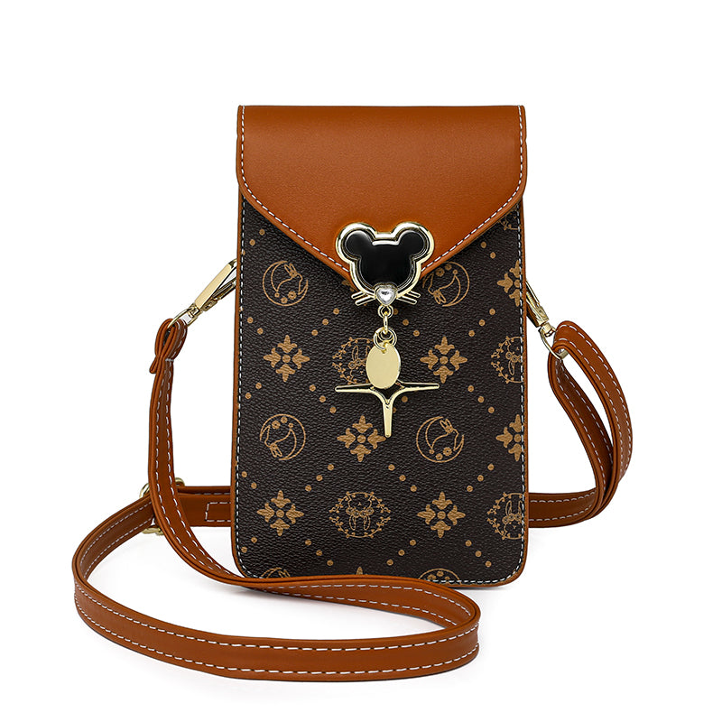 Fashionable Vertical Style Small Bag for Women, Touchscreen Phone Carrying Crossbody, Lightweight Shoulder Purse