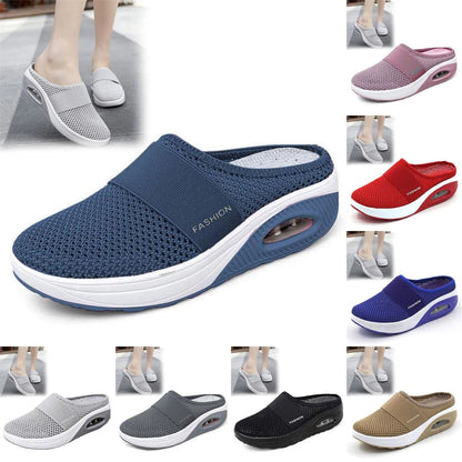 Slip On Walking Sandals with Arch Support and Mesh Comfort