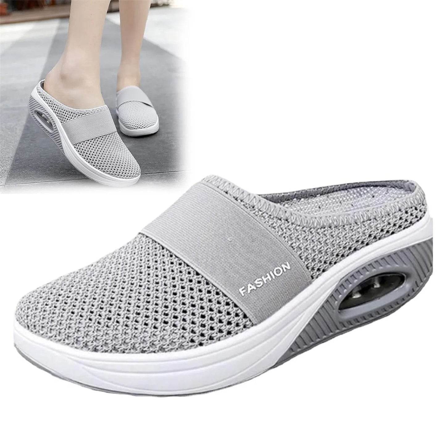 Slip On Walking Sandals With Arch Support And Mesh Comfort 9