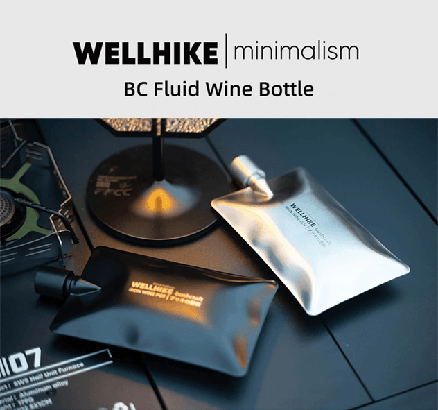 WELLHIKE Stainless Steel 150ml Travel Hip Flask Portable Wine Bottle