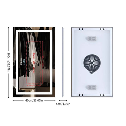 Smart LED Bathroom Mirror With Bluetooth And Anti Fog Display 7