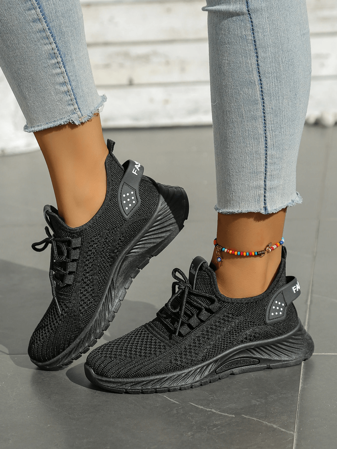 Womens FlyWeave Breathable Casual Sneakers Lightweight Sport Shoes 3