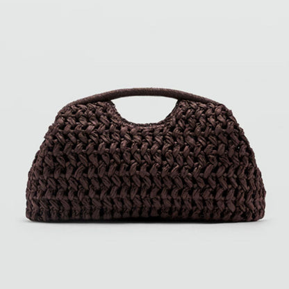 Women Straw Woven Handbag, Summer New Bag, Fashionable Raffia Clutch Purse for Beach, Vacation, Travel or Elegant