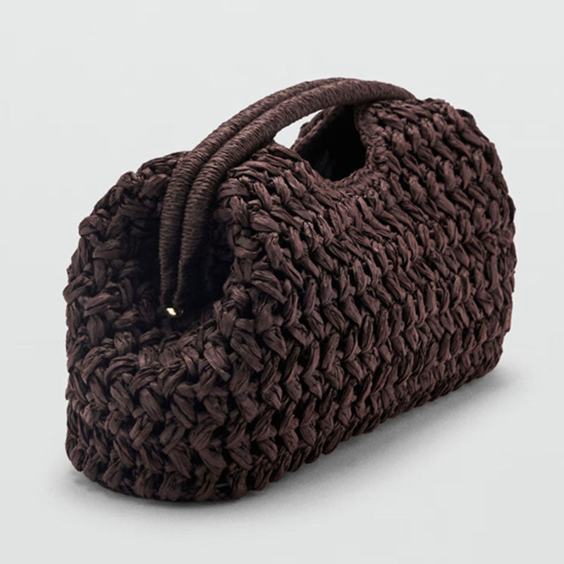 Women Straw Woven Handbag, Summer New Bag, Fashionable Raffia Clutch Purse for Beach, Vacation, Travel or Elegant