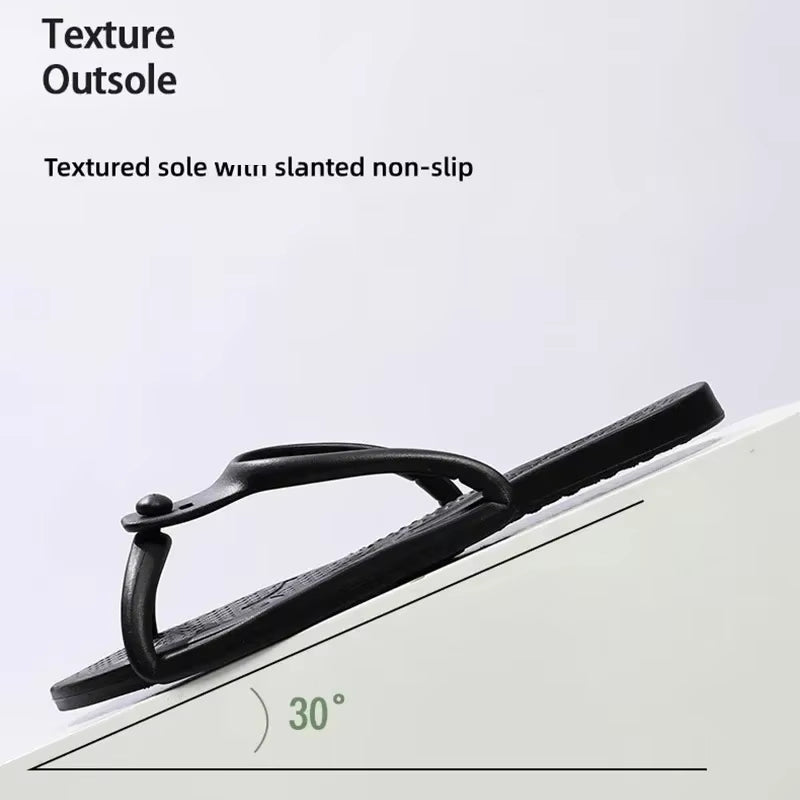 Adults Portable Trip Travel Sandals Women's Folding Slippers, Beach Non slip EVA Shoes, Couples Indoor Soft Slides