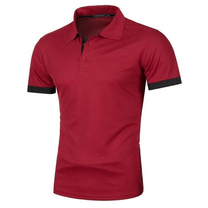 Lightweight Short Sleeve Polo Shirt For Men With Lapel Collar 12