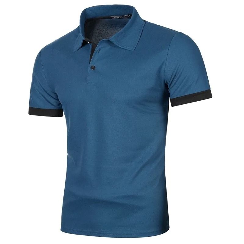 Lightweight Short Sleeve Polo Shirt For Men With Lapel Collar 3