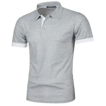 Lightweight Short Sleeve Polo Shirt For Men With Lapel Collar 4