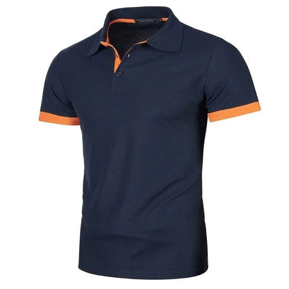 Lightweight Short Sleeve Polo Shirt For Men With Lapel Collar 5
