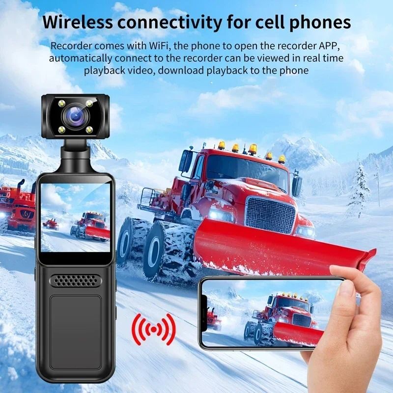 8K HD Pocket Camera With 180 Degree Rotating Lens And Night Vision 3