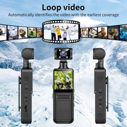 8K HD Pocket Camera With 180 Degree Rotating Lens And Night Vision 6