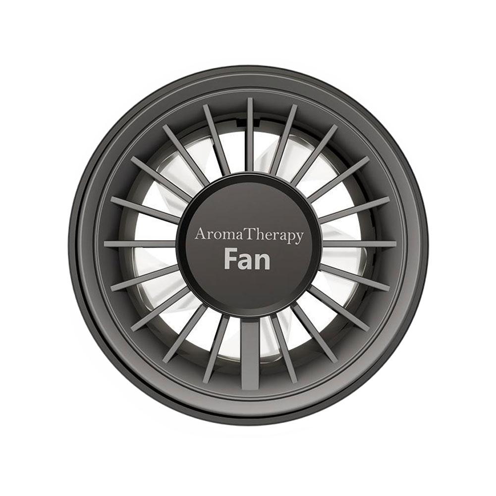 Adjustable Car Mini Fan, USB Electric Outlet Air Cooler, 3 Speeds, Colorful Ambiance Lights, Air Freshener for Car