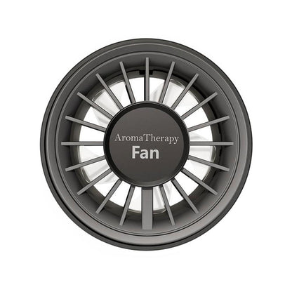 Adjustable Car Mini Fan, USB Electric Outlet Air Cooler, 3 Speeds, Colorful Ambiance Lights, Air Freshener for Car