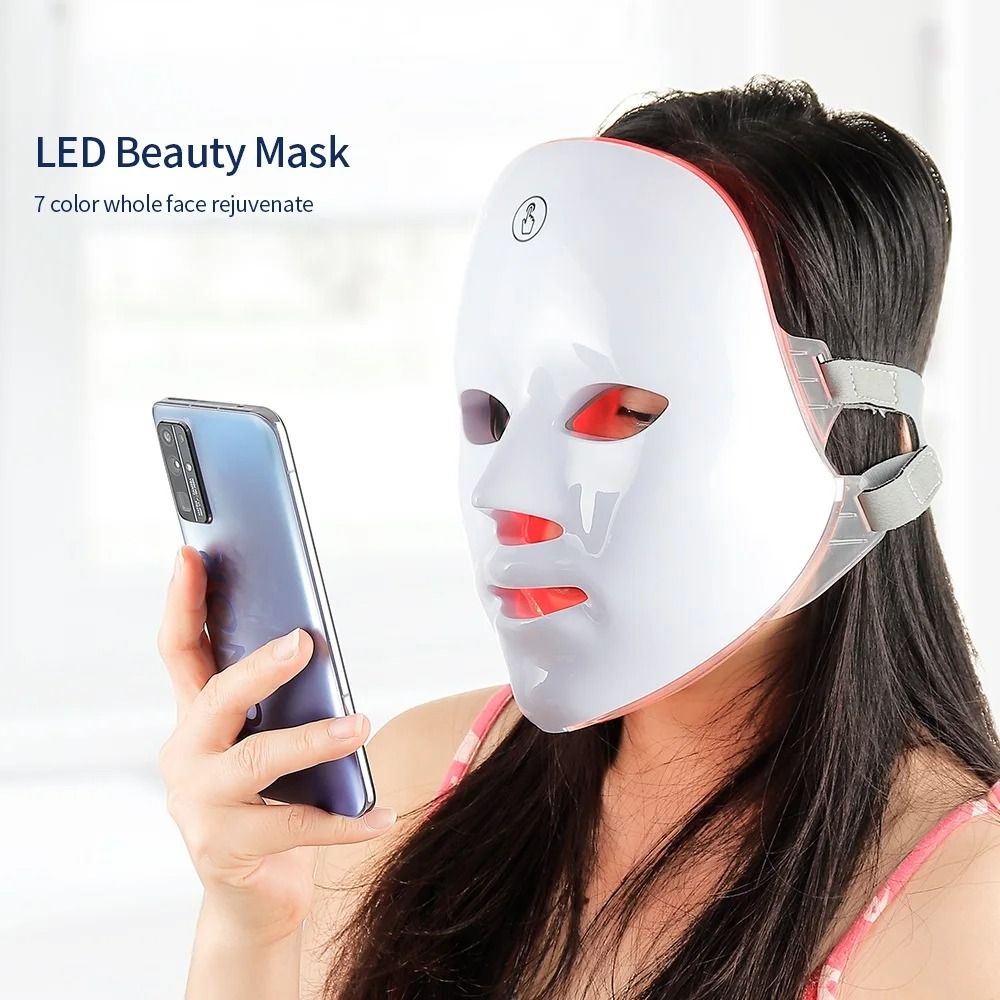 7 Color Wireless LED Face And Neck Mask For Skin Rejuvenation And Firming 2