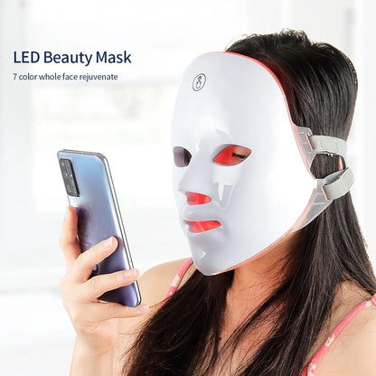 7 Color Wireless LED Face And Neck Mask For Skin Rejuvenation And Firming 2
