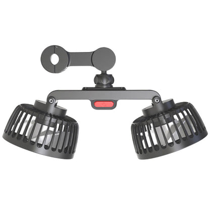 Car Cooling Fan USB Dual Head Fan, Powerful Electric Seat Back Cooler, 360 Degree Rotation for Auto Sedan