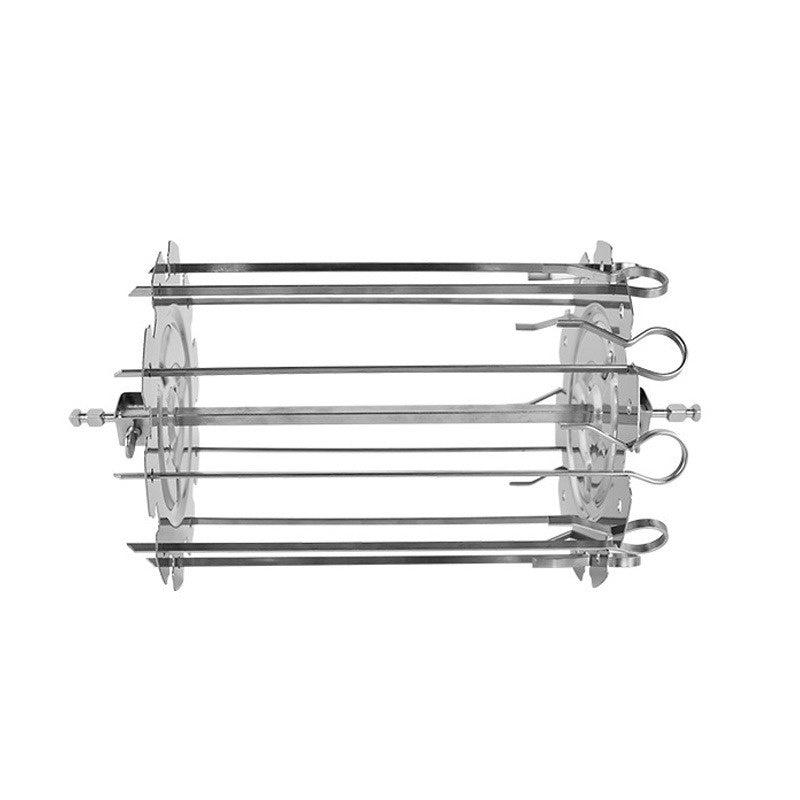 Premium Oven Grill Cage Stainless Steel Skewers For Rotating BBQ HeatResistant NonStick Kebab Maker 5
