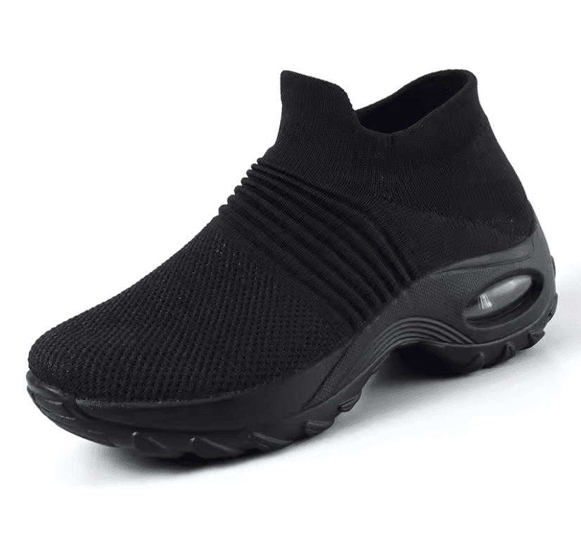 Womens Fly Weave Breathable Walking Platform Sneakers Sport Shoes 2