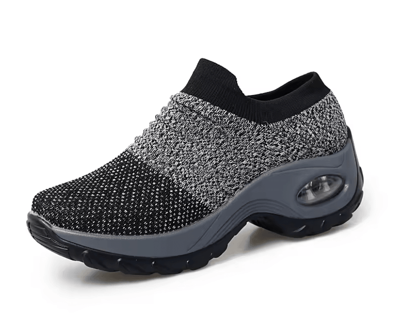 Womens Fly Weave Breathable Walking Platform Sneakers Sport Shoes 4