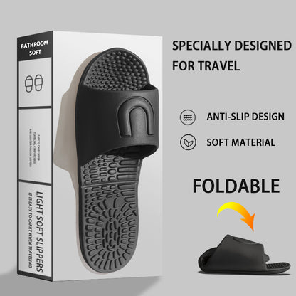 Unisex QuickDrying Slippers Foldable  Portable NonSlip Sandals For Travel Hotel Home Bathing And In 3
