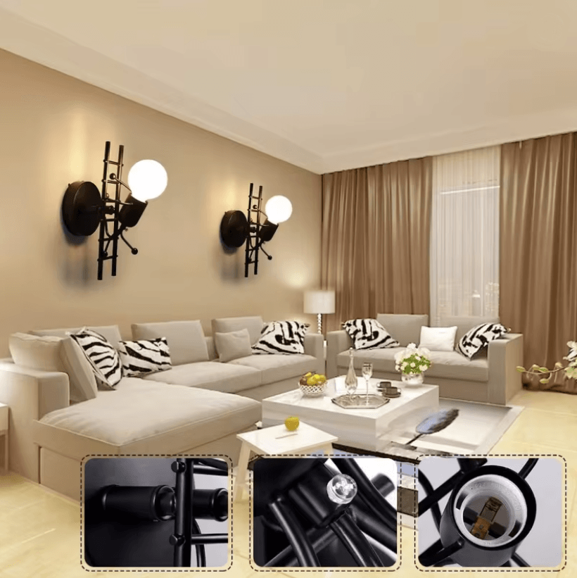 Cartoon LED Wall Lamp for Kids Room Bedside Aisle Lighting