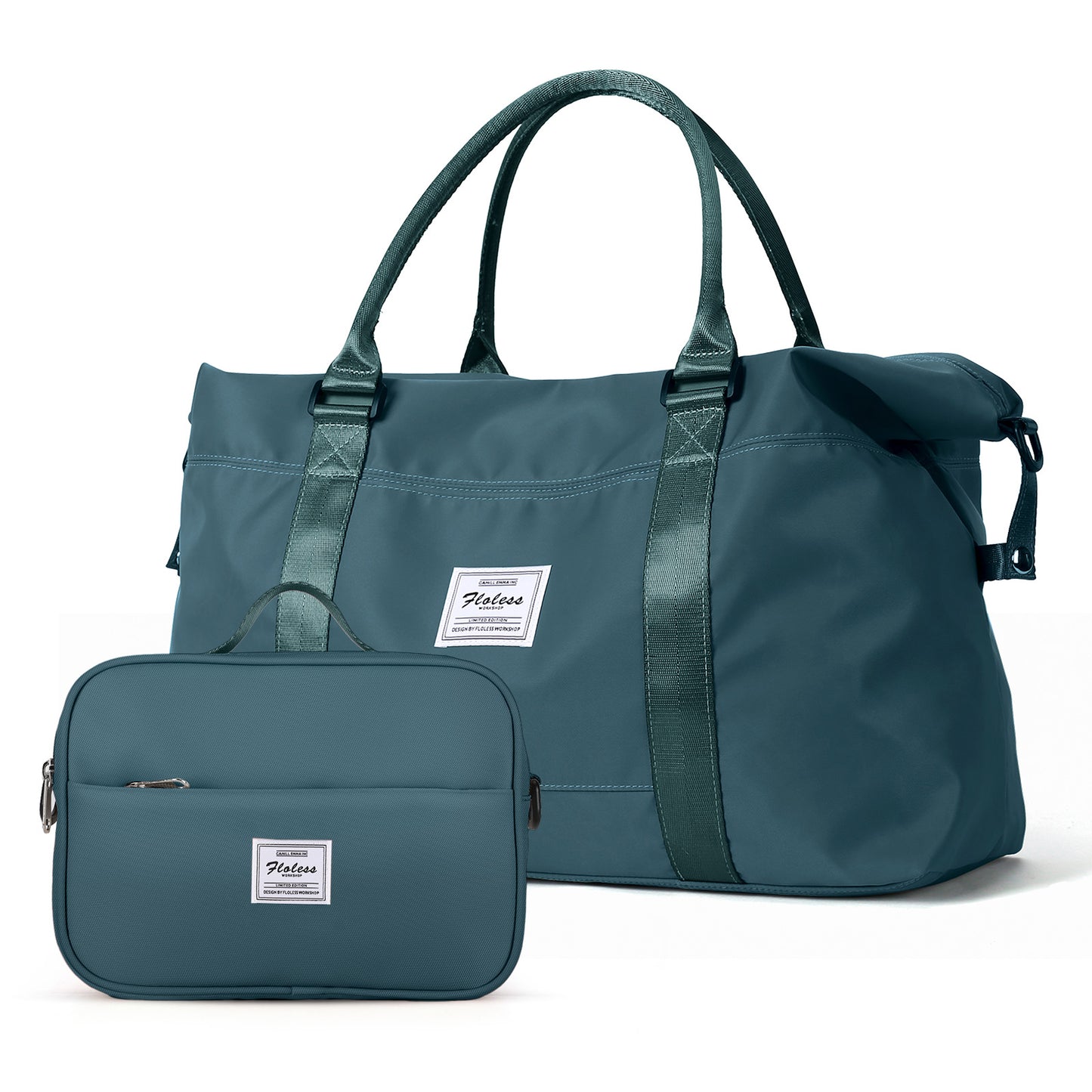 Women Weekender Travel Tote Bag, Gym Duffel with Wet Pocket, Overnight Bag with Toiletry Pouch for Labor