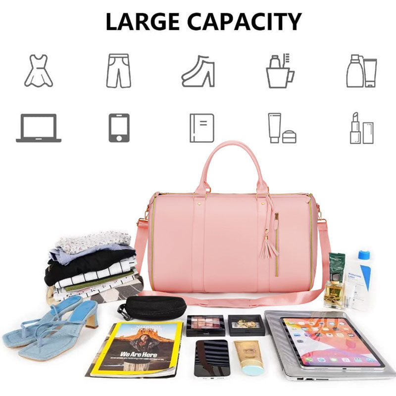 Unisex Sports and Fitness Bag Folding Suit Travel Bag Large Capacity Multi Functional Travel Luggage Duffel Bag