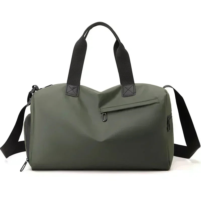Large Capacity Oxford Zipper Travel Bags, Waterproof Sports Duffel, Thick Fabric Fitness Luggage for Gym or Trips