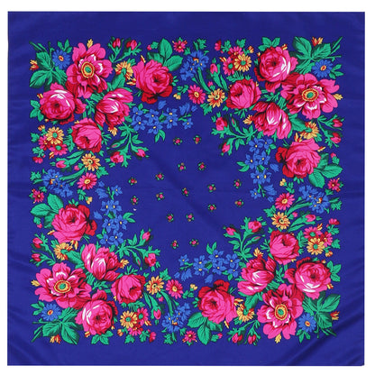 French Pastoral Style Sub-Headscarf, Womens Fashion Triangle Scarf for Spring, Summer, Decorative Tied Hair Headband