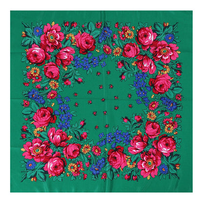 French Pastoral Style Sub-Headscarf, Womens Fashion Triangle Scarf for Spring, Summer, Decorative Tied Hair Headband