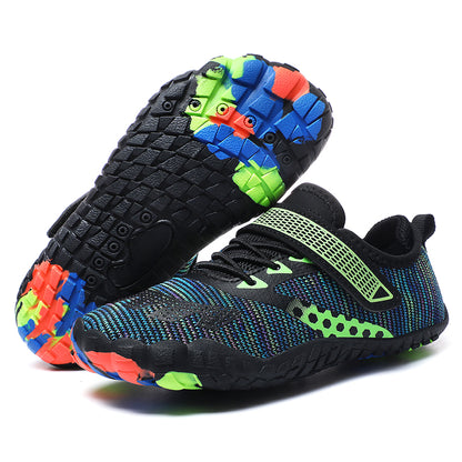 Children Summer Water Shoes, Beach Barefoot Swimming Shoes, Colorful Seaside River Slippers for Kids Sport