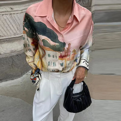 Womens Summer 2025 Printed Shirt And Shorts Set  Casual Holiday Outfit 7
