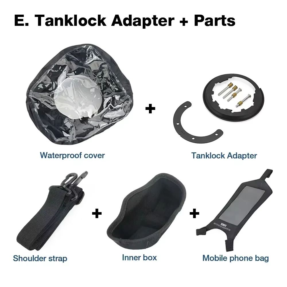 BMW Style Tanklock Racing Tank Bag Waterproof Motorcycle Tank Bag For GS R1250GS S1000XR 10