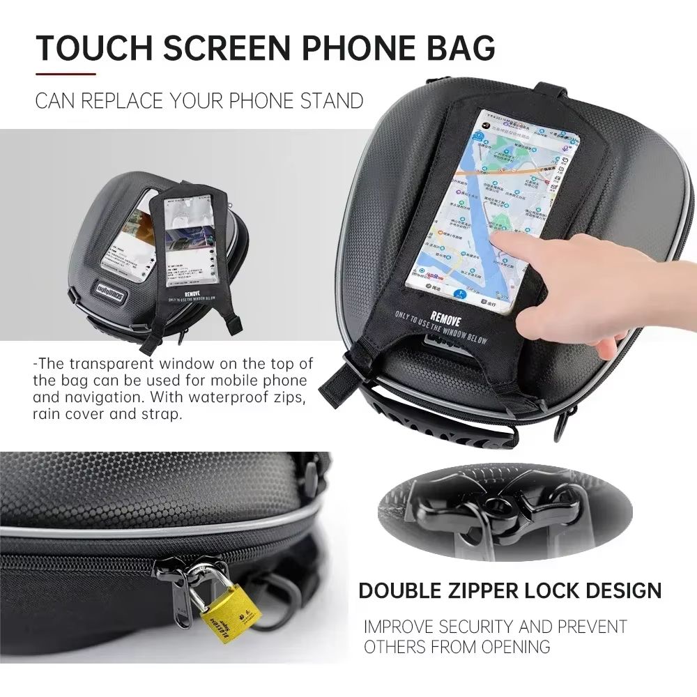 BMW Style Tanklock Racing Tank Bag Waterproof Motorcycle Tank Bag For GS R1250GS S1000XR 2