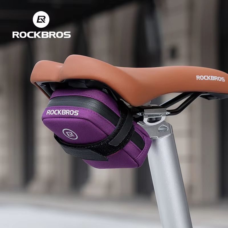 ROCKBROS Mini Bicycle Tail Bag  Lightweight Under Seat Bike Storage For Tools  Essentials 1