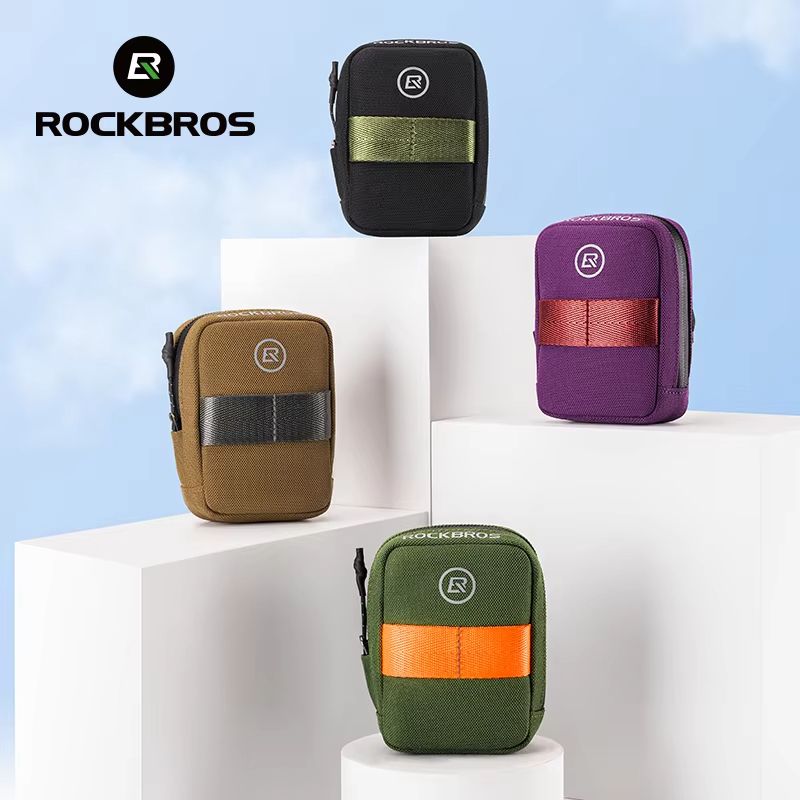 ROCKBROS Mini Bicycle Tail Bag  Lightweight Under Seat Bike Storage For Tools  Essentials 2