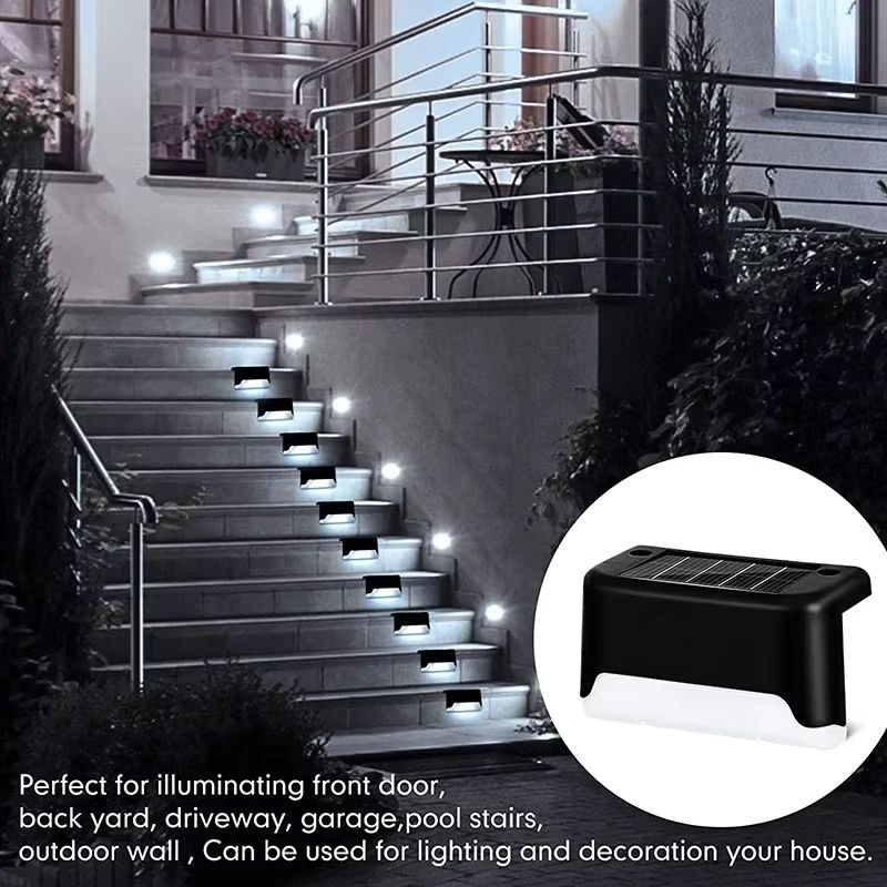 Solar LED Deck Lights  Waterproof Outdoor Fence  Step Lamps For Garden Patio And Pathways 4812 Pack 1