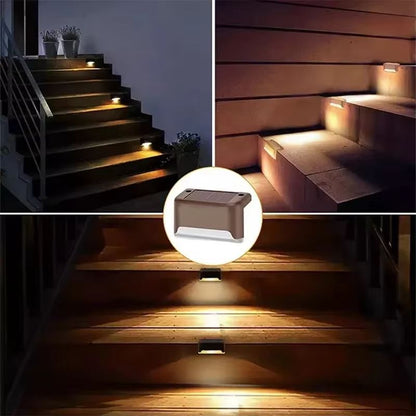 Solar LED Deck Lights  Waterproof Outdoor Fence  Step Lamps For Garden Patio And Pathways 4812 Pack 7