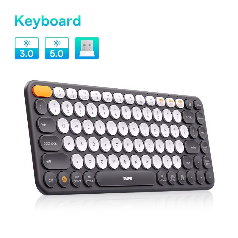 Baseus K01 Slim Wireless Bluetooth Keyboard  84Key Silent MultiDevice Keyboard For MacBook IPad PC  7