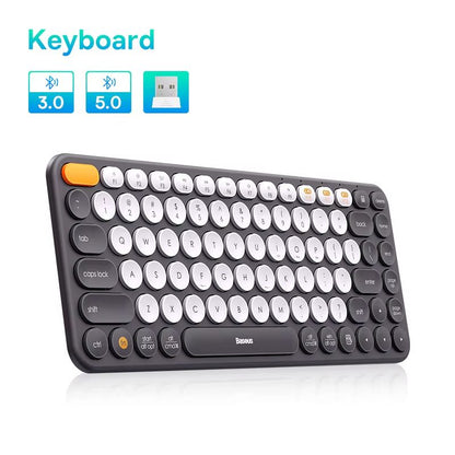 Baseus K01 Slim Wireless Bluetooth Keyboard  84Key Silent MultiDevice Keyboard For MacBook IPad PC  7