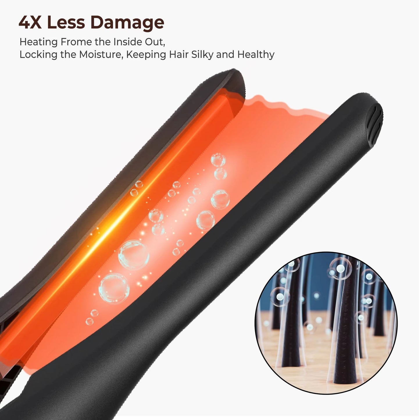 Mini Pencil Flat Iron  310 Hair  Beard Straightener With Adjustable Temperature For Short Hair  Ban 4