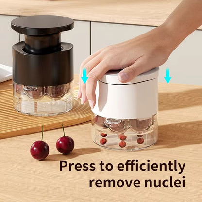 Easy-Press Cherry and Jujube Pitter – 7-Hole Kitchen Tool for Quick, Mess-Free Fruit Prep