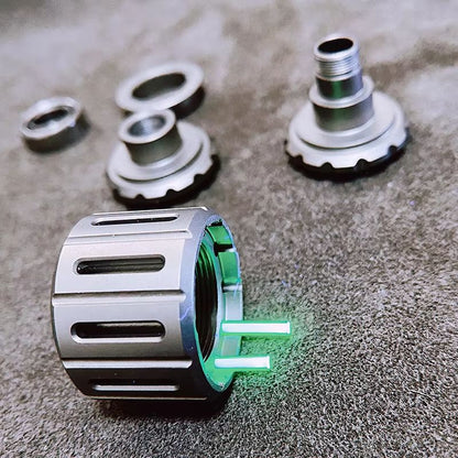 Titanium War Hammer EDC Pendant  Multifunctional Knife Fidget Spinner  Paracord Accessory For Every 3